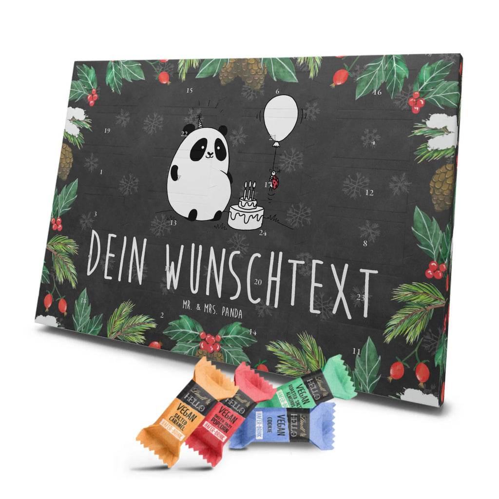 Personalisierter veganer Adventskalender Panda Geburtstag Personalisierter veganer Adventskalender