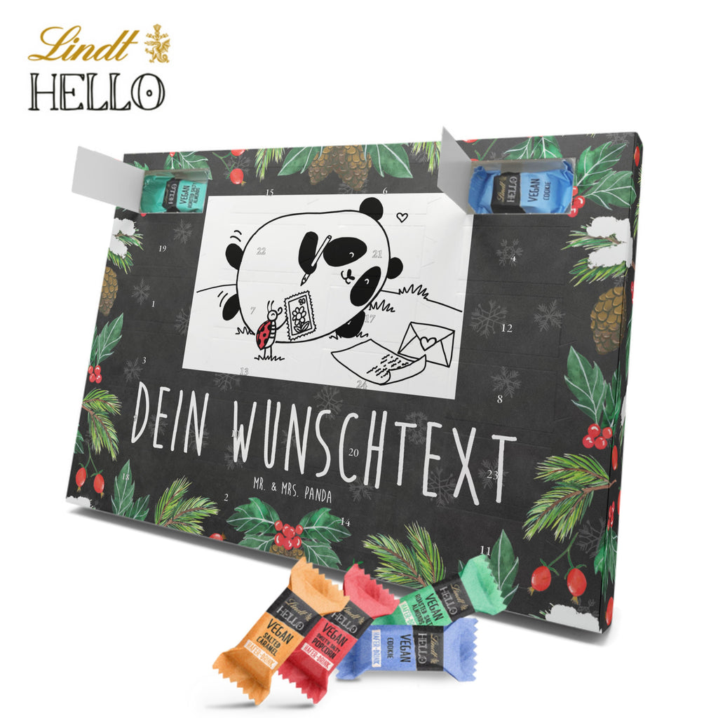 Personalisierter veganer Adventskalender Panda Vermissen Personalisierter veganer Adventskalender