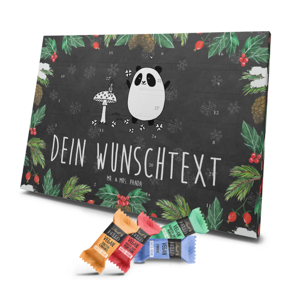 Personalisierter veganer Adventskalender Panda Glück Personalisierter veganer Adventskalender