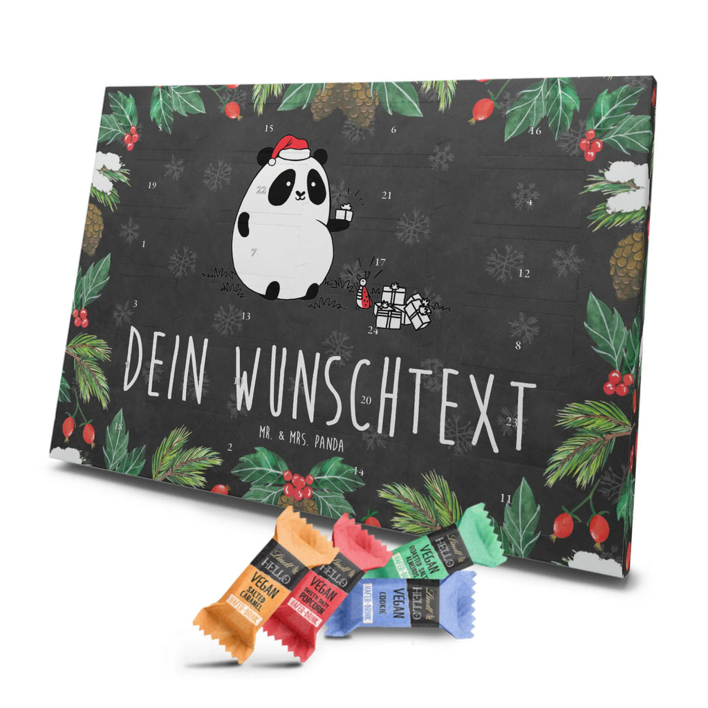 Personalisierter veganer Adventskalender Panda Weihnachtsgeschenk Personalisierter veganer Adventskalender