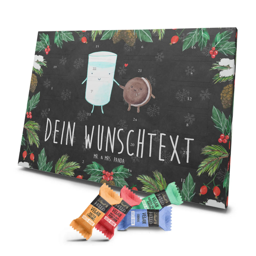 Personalisierter veganer Adventskalender Milch Keks Personalisierter veganer Adventskalender, Tiermotive, Gute Laune, lustige Sprüche, Tiere, Milk, Cookie, Milch, Keks, Kekse, Kaffee, Einladung Frühstück, Motiv süß, romantisch, perfektes Paar