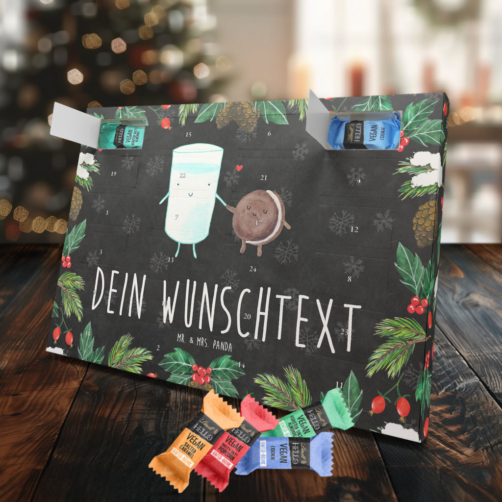 Personalisierter veganer Adventskalender Milch Keks Personalisierter veganer Adventskalender, Tiermotive, Gute Laune, lustige Sprüche, Tiere, Milk, Cookie, Milch, Keks, Kekse, Kaffee, Einladung Frühstück, Motiv süß, romantisch, perfektes Paar