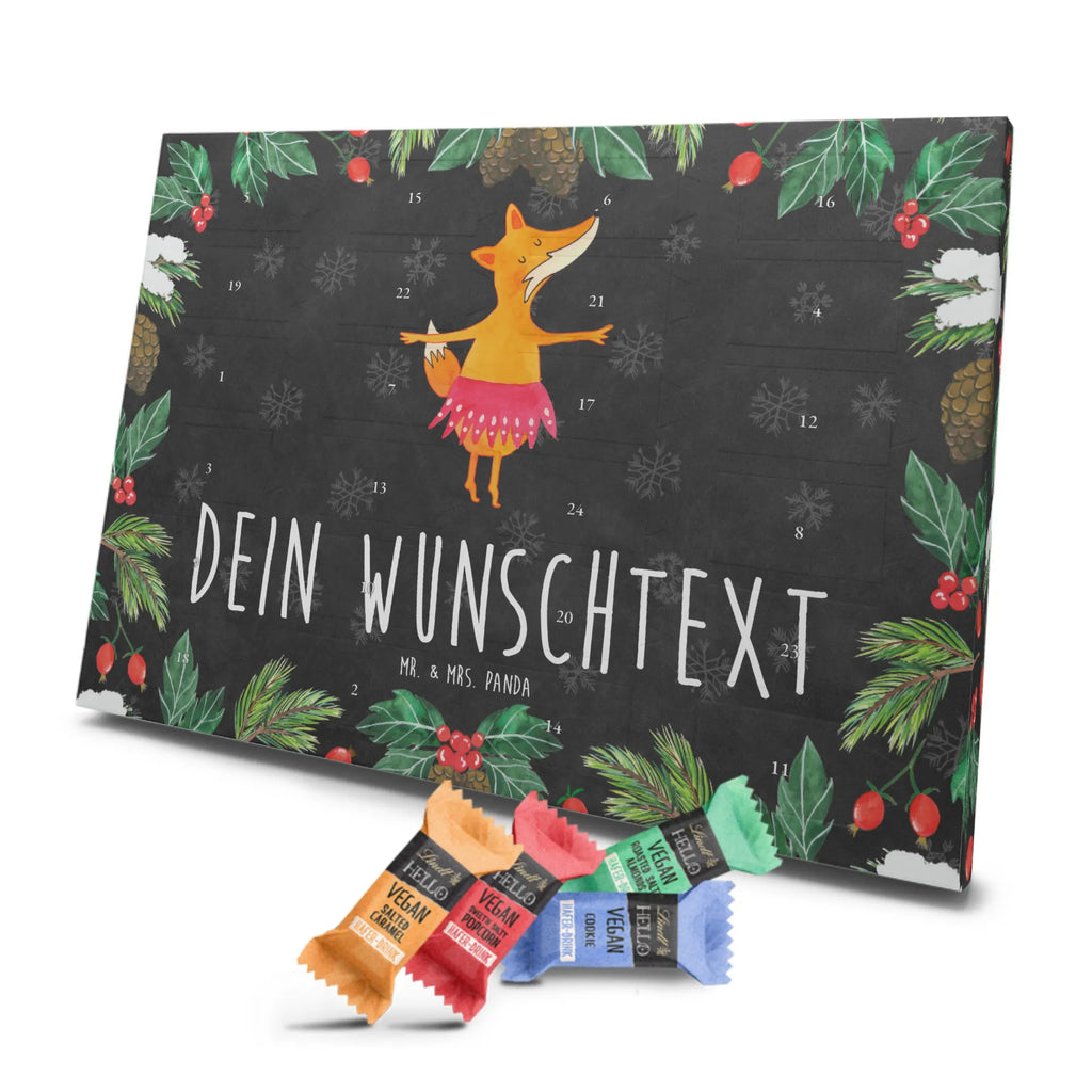 Personalisierter veganer Adventskalender Fuchs Ballerina Personalisierter veganer Adventskalender, Fuchs, Fuchs Spruch, Füchse, Füchsin, Ballerina, Ballett, Tänzerin, Tanzen, Party, Einladung, Geburtstag