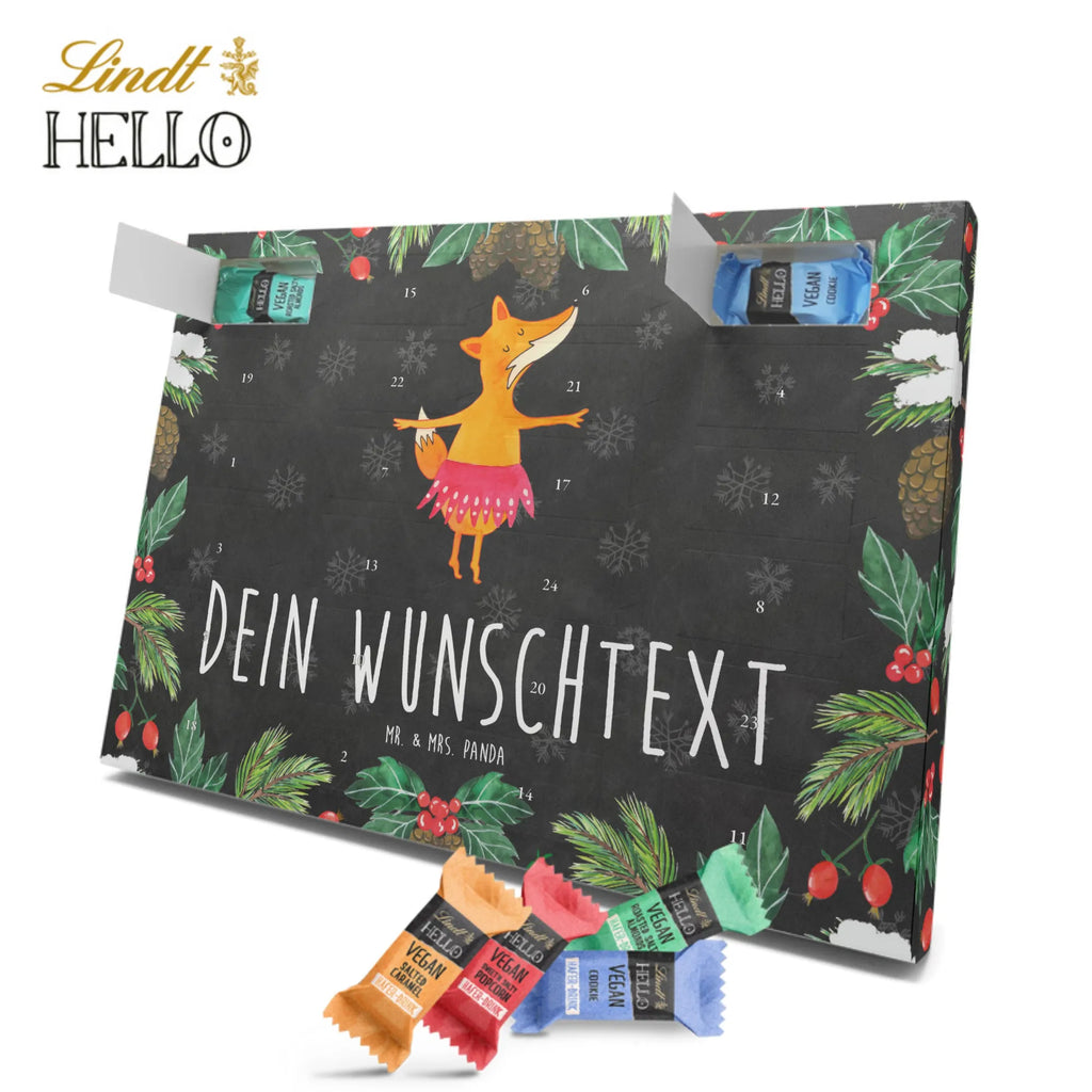 Personalisierter veganer Adventskalender Fuchs Ballerina Personalisierter veganer Adventskalender, Fuchs, Fuchs Spruch, Füchse, Füchsin, Ballerina, Ballett, Tänzerin, Tanzen, Party, Einladung, Geburtstag