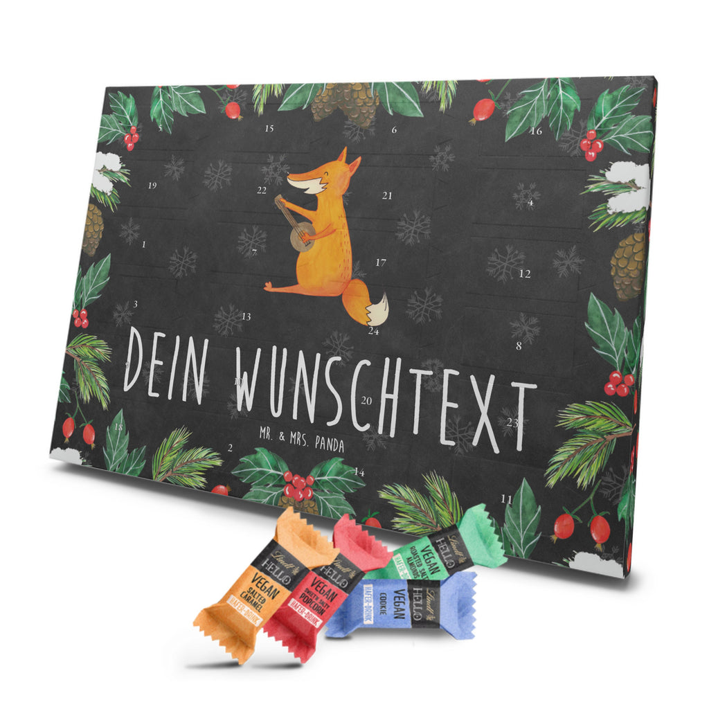 Personalisierter veganer Adventskalender Fuchs Gitarre Personalisierter veganer Adventskalender, Fuchs, Füchse, Geschenk Musiker, Musik Spruch, Musikerin, Sänger, Sängerin, Gitarre