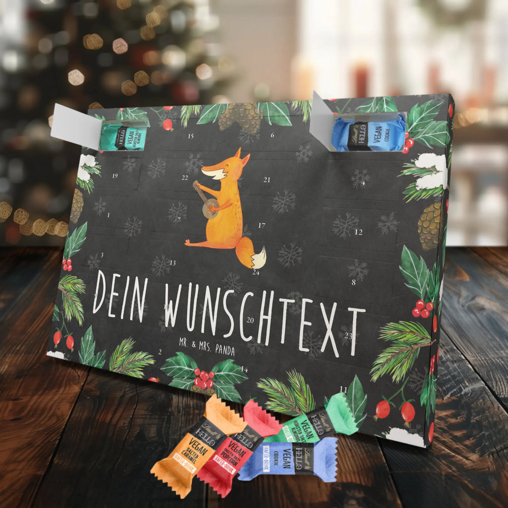 Personalisierter veganer Adventskalender Fuchs Gitarre Personalisierter veganer Adventskalender, Fuchs, Füchse, Geschenk Musiker, Musik Spruch, Musikerin, Sänger, Sängerin, Gitarre