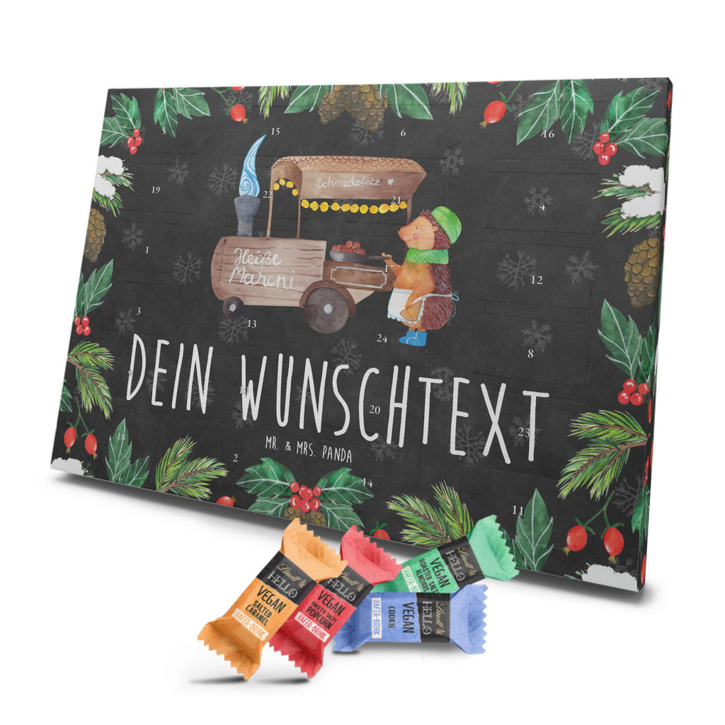 Personalisierter veganer Adventskalender Igel Maronen Personalisierter veganer Adventskalender, Winter, Weihnachten, Weihnachtsdeko, Nikolaus, Advent, Heiligabend, Wintermotiv, Maronen, Weihnachtsmarkt, Kastanien, Duft