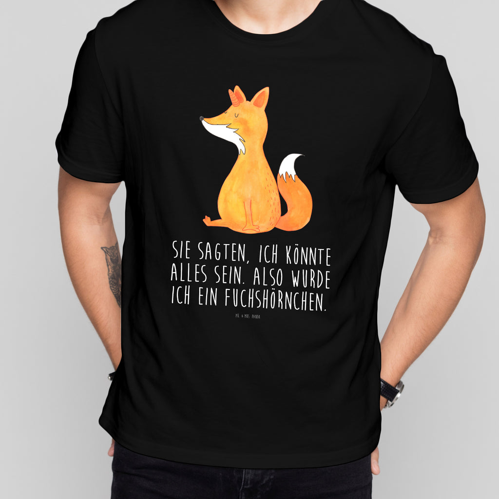 T-Shirt Standard Fuchshörnchen Wunsch T-Shirt, Shirt, Tshirt, Lustiges T-Shirt, T-Shirt mit Spruch, Party, Junggesellenabschied, Jubiläum, Geburstag, Herrn, Damen, Männer, Frauen, Schlafshirt, Nachthemd, Sprüche, Einhorn, Einhörner, Einhorn Deko, Pegasus, Unicorn, Fuchs, Unicorns, Fuchshörnchen, Fuchshorn, Foxycorn, Füchse