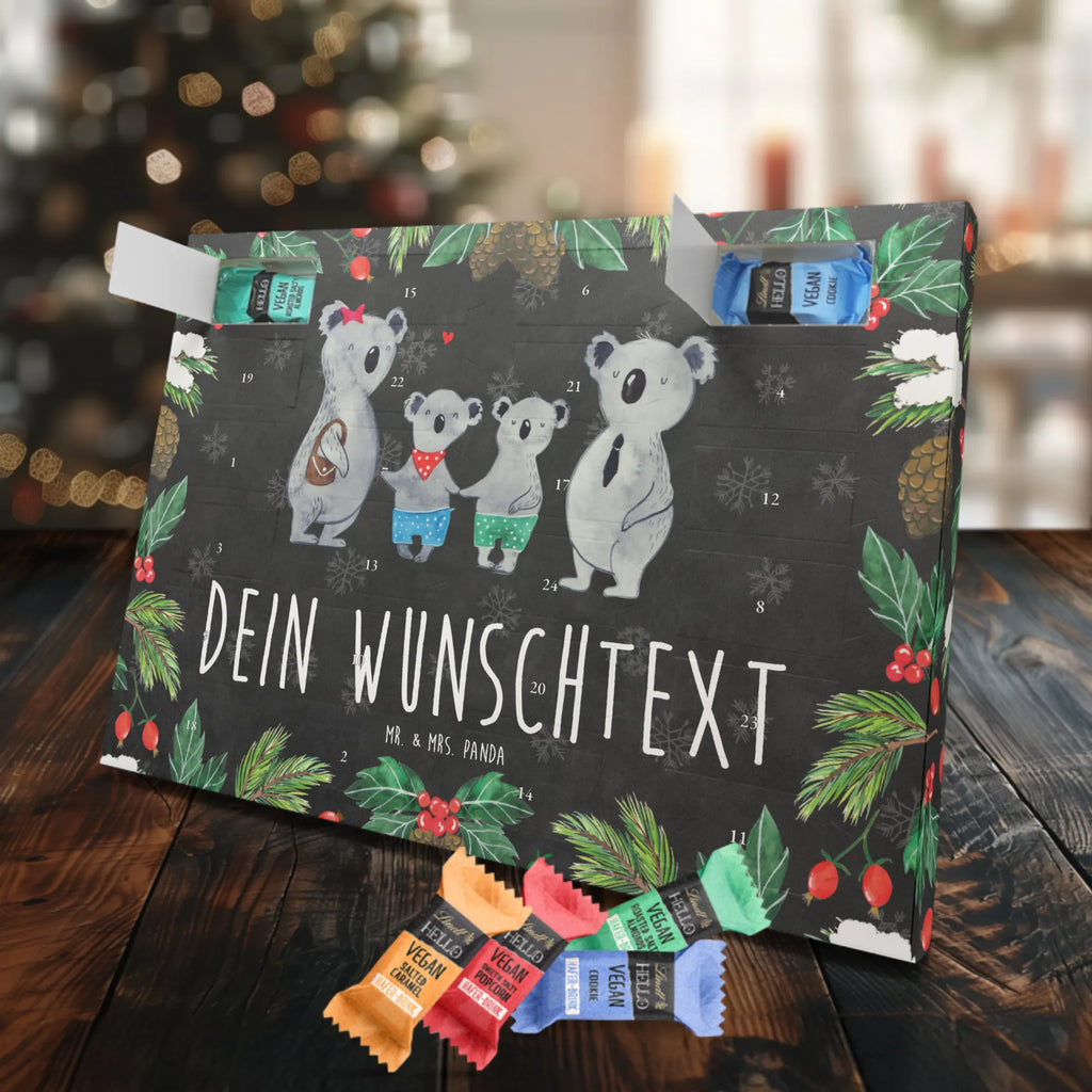 Personalisierter veganer Adventskalender Koala Familie zwei Personalisierter veganer Adventskalender, Familie, Vatertag, Muttertag, Bruder, Schwester, Mama, Papa, Oma, Opa, Koala, Koalabär, beste Familie, Familienzeit, Familienleben, Koalafamilie, Lieblingsfamilie