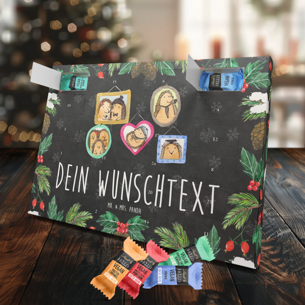 Personalisierter veganer Adventskalender Igel Familie Personalisierter veganer Adventskalender, Familie, Vatertag, Muttertag, Bruder, Schwester, Mama, Papa, Oma, Opa, Liebe, Igel, Bilder, Zusammenhalt, Glück