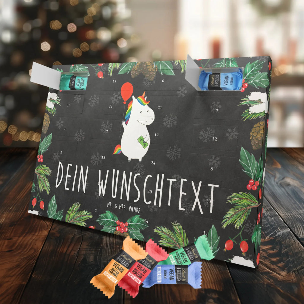 Personalisierter veganer Adventskalender Einhorn Luftballon Personalisierter veganer Adventskalender, Einhorn, Einhörner, Einhorn Deko, Pegasus, Unicorn, Luftballon, Geld, Lebenslust, Freude, Geschenk, Freundin