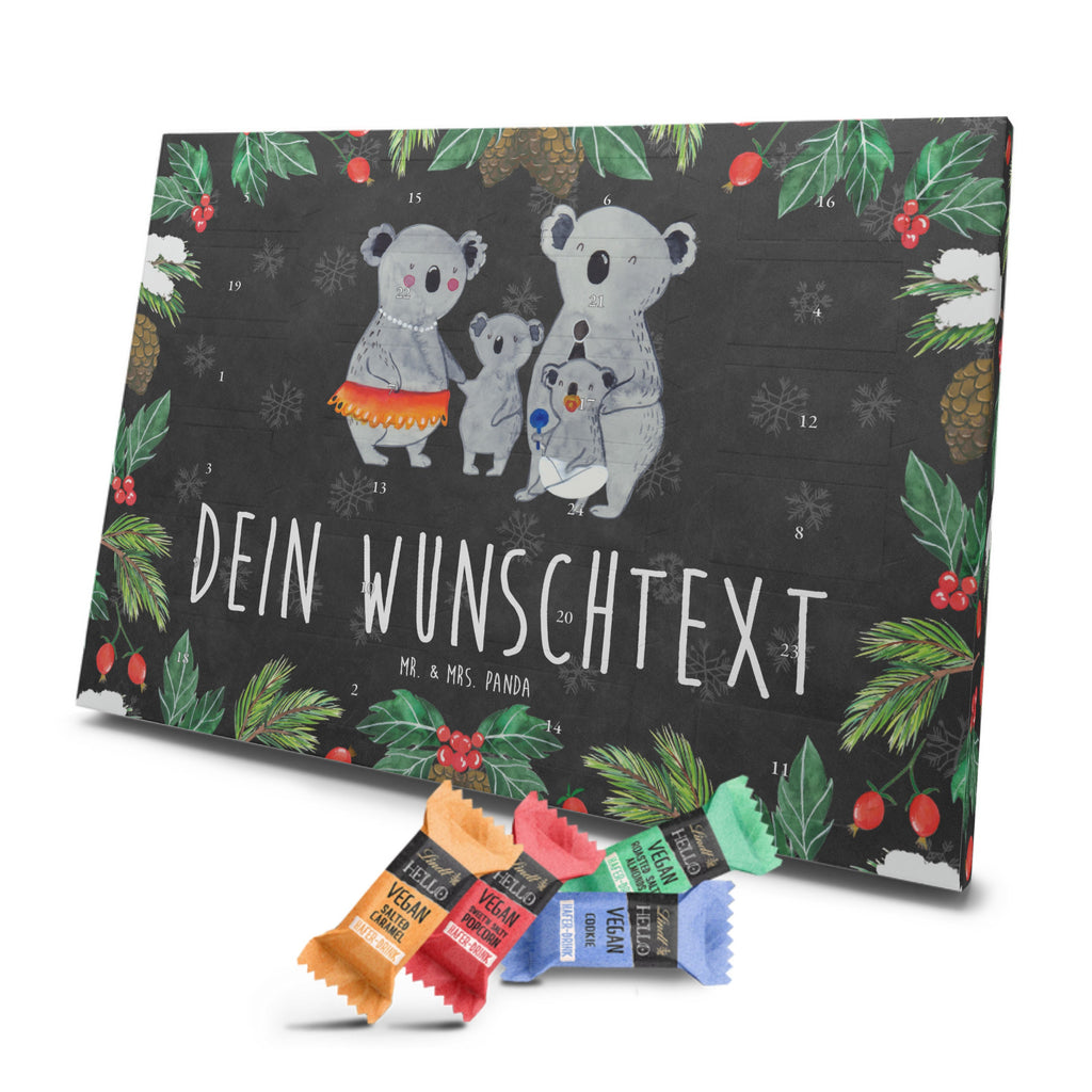 Personalisierter veganer Adventskalender Koala Familie Personalisierter veganer Adventskalender, Familie, Vatertag, Muttertag, Bruder, Schwester, Mama, Papa, Oma, Opa, Koala, Koalas, Family, Kinder, Geschwister, Familienleben