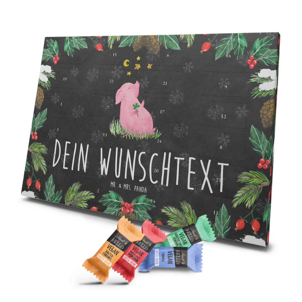 Personalisierter veganer Adventskalender Schwein Glück Personalisierter veganer Adventskalender, Tiermotive, Gute Laune, lustige Sprüche, Tiere, Glücksschwein. Glück, Schwein, Schweinchen, Sterne, Sernchen, Ziele, Träume, Motivation, Glücksbringer