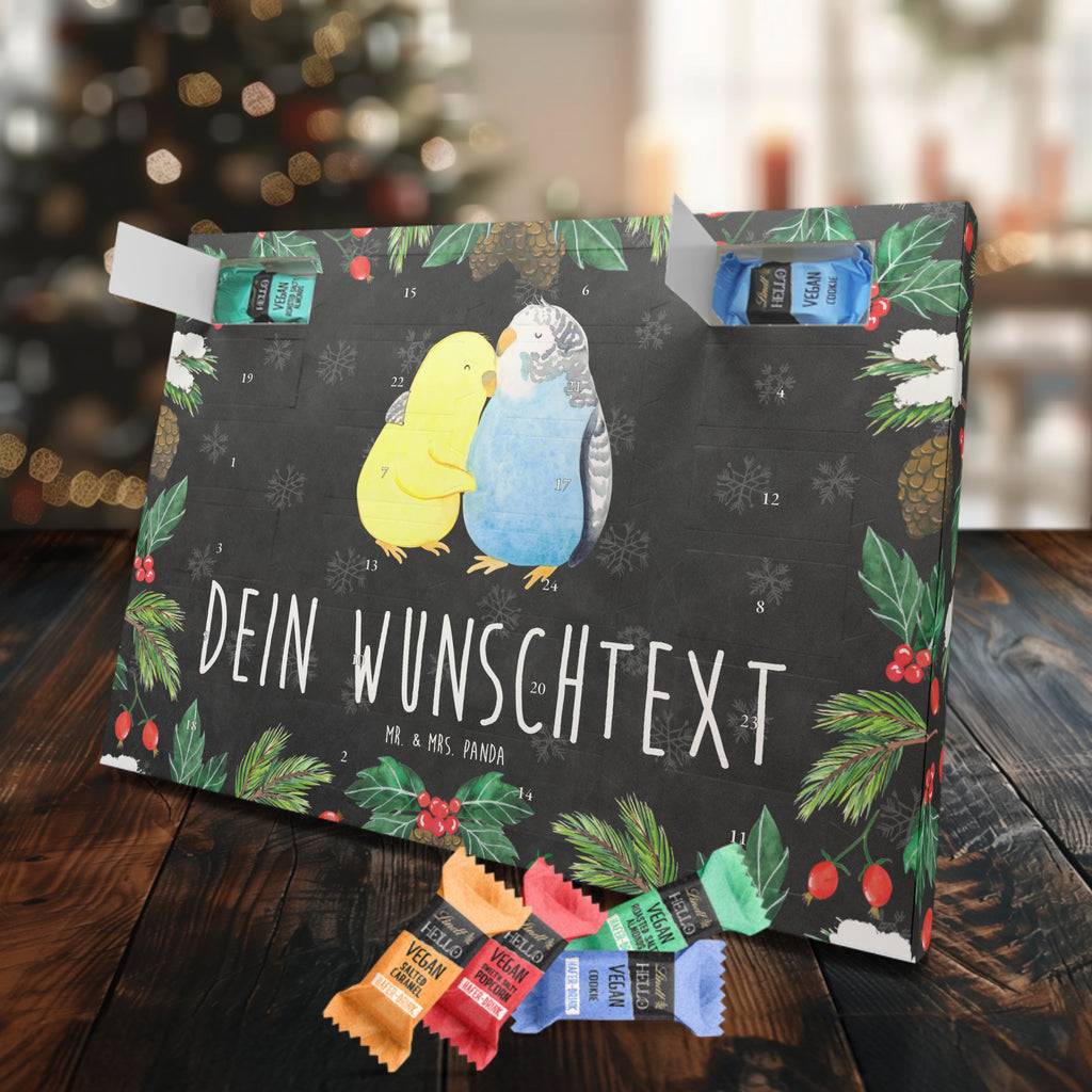 Personalisierter veganer Adventskalender Wellensittich Liebe Personalisierter veganer Adventskalender, Liebe, Partner, Freund, Freundin, Ehemann, Ehefrau, Heiraten, Verlobung, Heiratsantrag, Liebesgeschenk, Jahrestag, Hocheitstag, Vögel, Wellensittich, Nähe, Kuscheln, Vertrauen