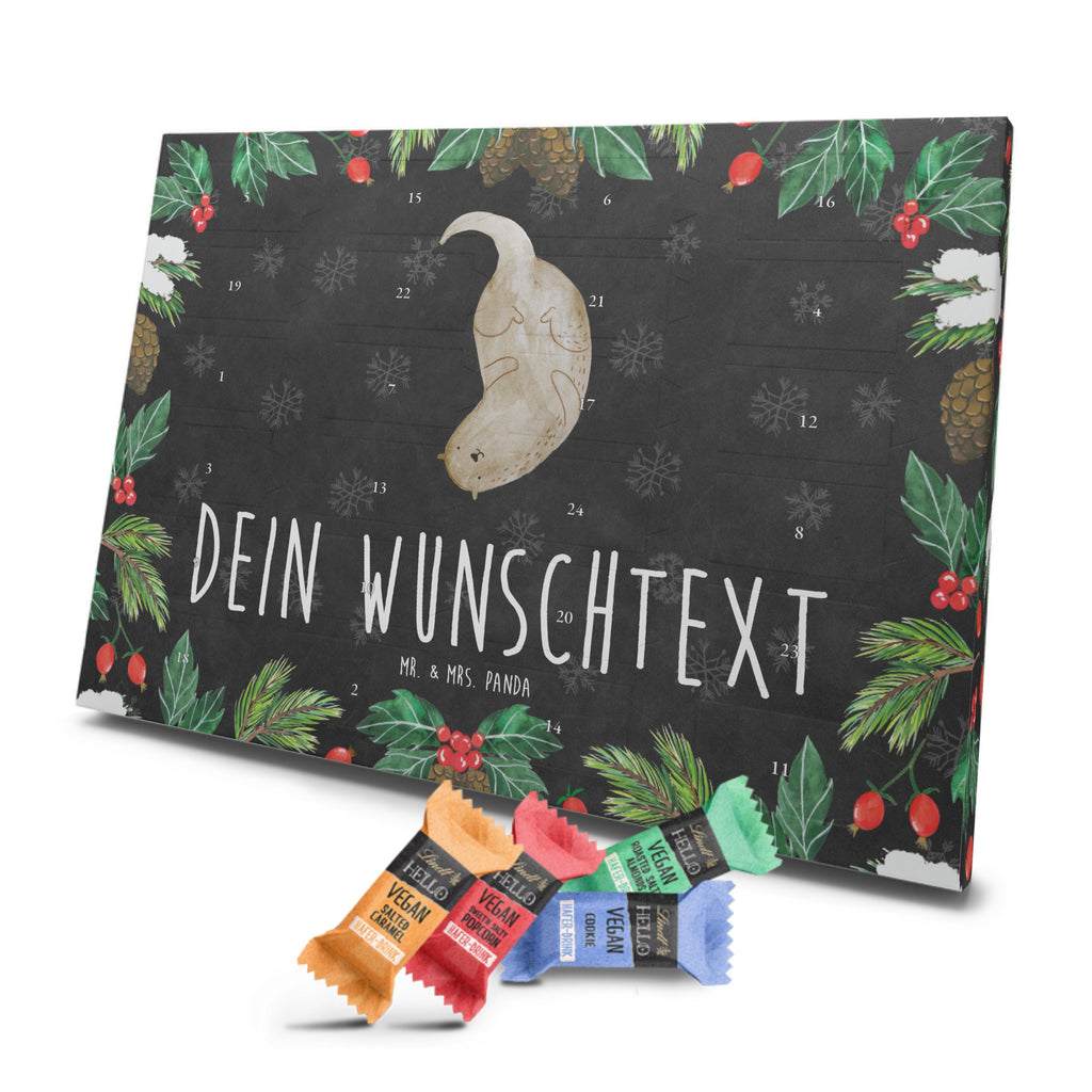 Personalisierter veganer Adventskalender Otter Kopfüber Personalisierter veganer Adventskalender, Otter, Fischotter, Seeotter, Otter Seeotter See Otter