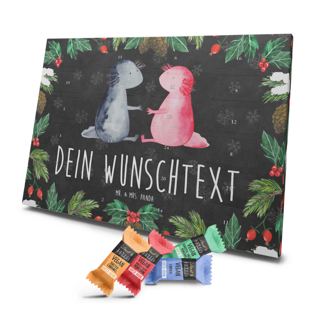 Personalisierter veganer Adventskalender Axolotl Liebe Personalisierter veganer Adventskalender, Axolotl, Molch, Axolot, Schwanzlurch, Lurch, Lurche, Liebe, große Liebe, Liebesbeweis, Freund, Verlobter, Ehemann, Jahrestag, Valentinstag