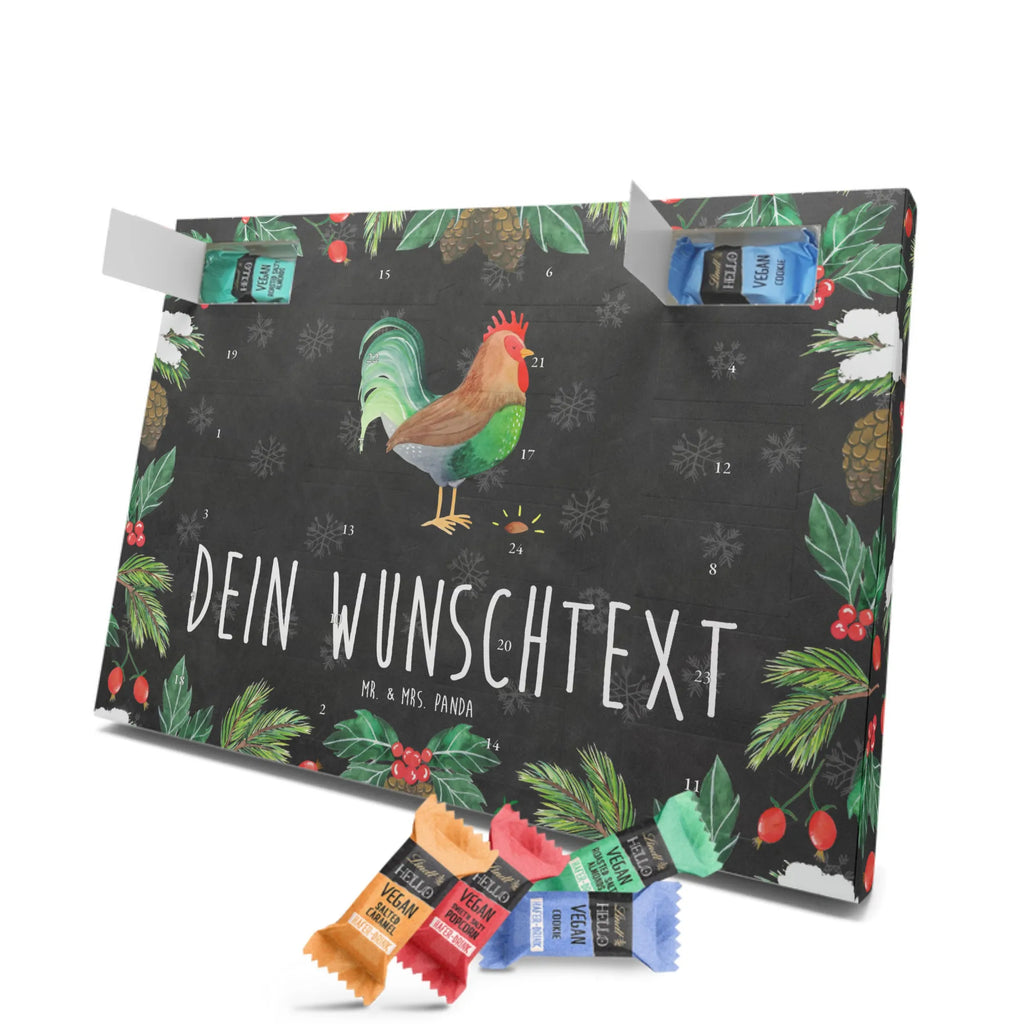 Personalisierter veganer Adventskalender Hahn Korn Personalisierter veganer Adventskalender, Bauernhof, Hoftiere, Landwirt, Landwirtin, Hahn, Korn, Henne, Eier, Natur