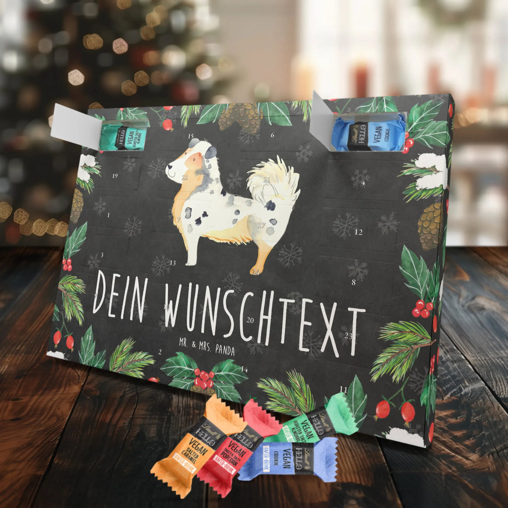 Personalisierter veganer Adventskalender Hund Australien Shepherd Personalisierter veganer Adventskalender, Hund, Hundemotiv, Haustier, Hunderasse, Tierliebhaber, Hundebesitzer, Sprüche, Australien Shepherd, Shepherd, Hundeliebe, Familienhund, Spruch