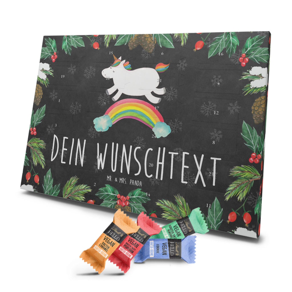 Personalisierter veganer Adventskalender Einhorn Regenbogen Personalisierter veganer Adventskalender, Einhorn, Einhörner, Einhorn Deko, Pegasus, Unicorn, Regenbogen, Glitzer, Einhornpower, Erwachsenwerden, Einhornautobahn