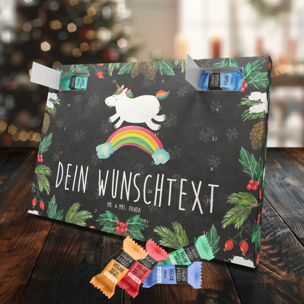 Personalisierter veganer Adventskalender Einhorn Regenbogen Personalisierter veganer Adventskalender, Einhorn, Einhörner, Einhorn Deko, Pegasus, Unicorn, Regenbogen, Glitzer, Einhornpower, Erwachsenwerden, Einhornautobahn