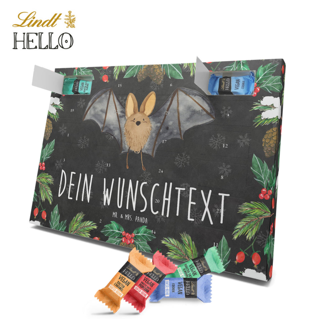 Personalisierter veganer Adventskalender Fledermaus Flügel Personalisierter veganer Adventskalender, Tiermotive, Gute Laune, lustige Sprüche, Tiere