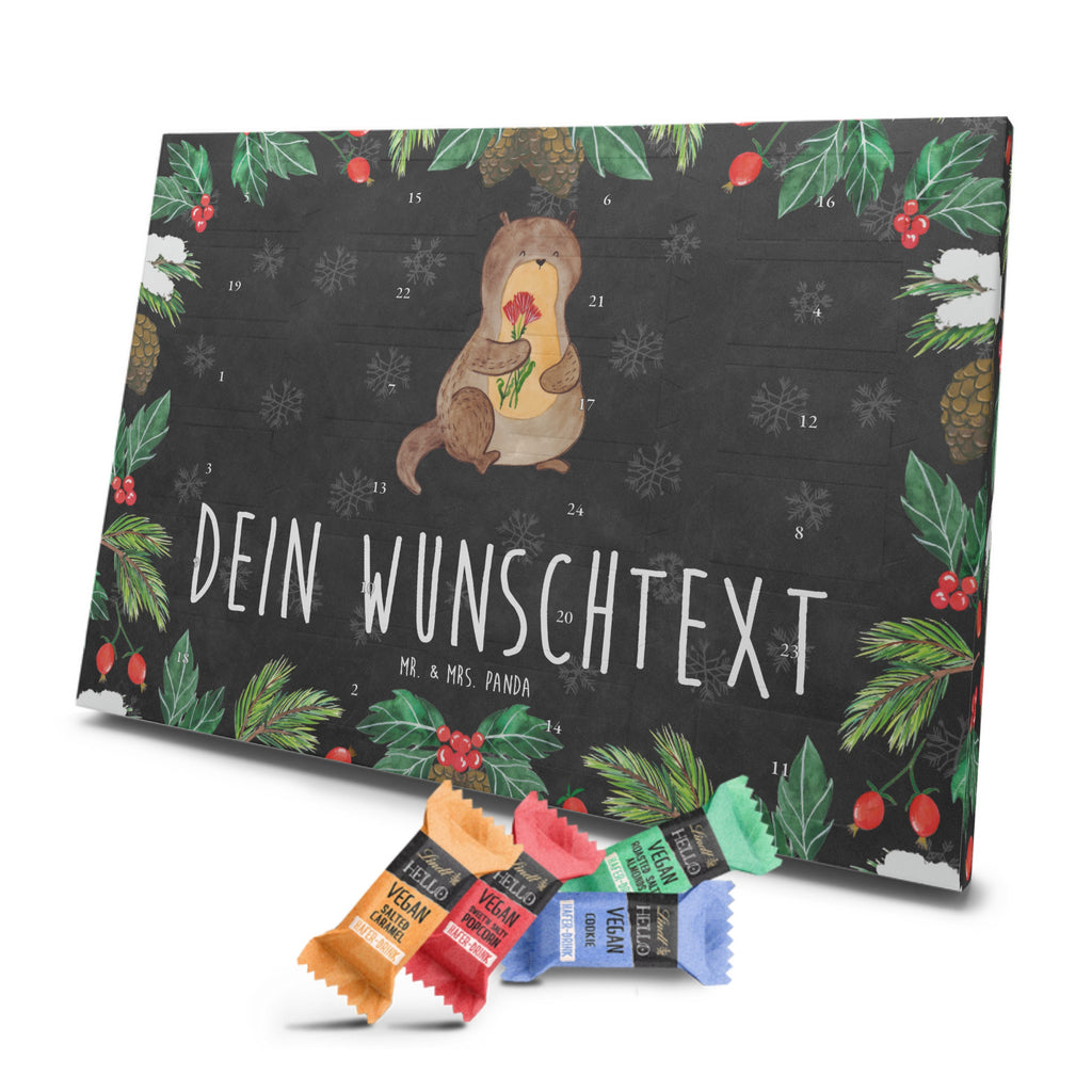 Personalisierter veganer Adventskalender Otter Blumenstrauß Personalisierter veganer Adventskalender, Otter, Fischotter, Seeotter, Otter Seeotter See Otter