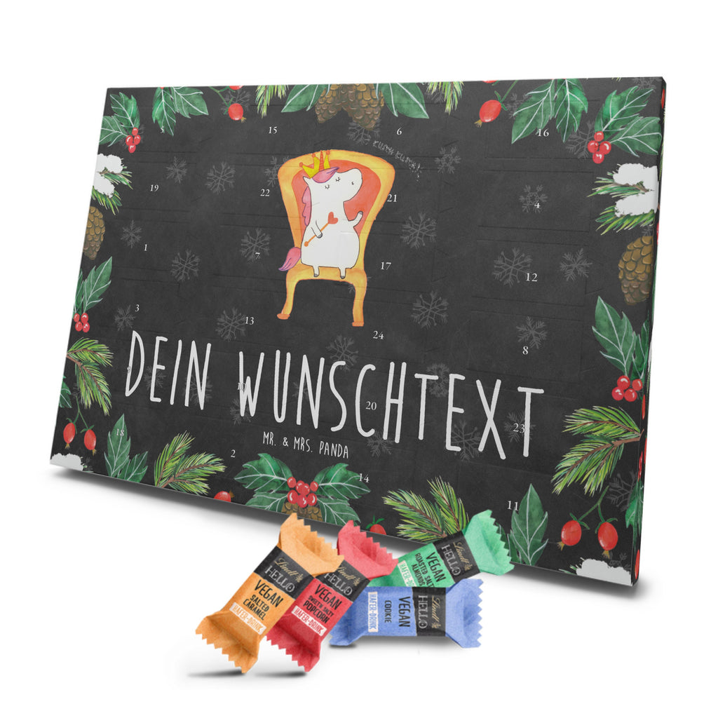 Personalisierter veganer Adventskalender Einhorn König Personalisierter veganer Adventskalender, Einhorn, Einhörner, Einhorn Deko, Pegasus, Unicorn, König, Präsident, Bundeskanzler, Herrscher, Kaiser, Prinzessin, Krone