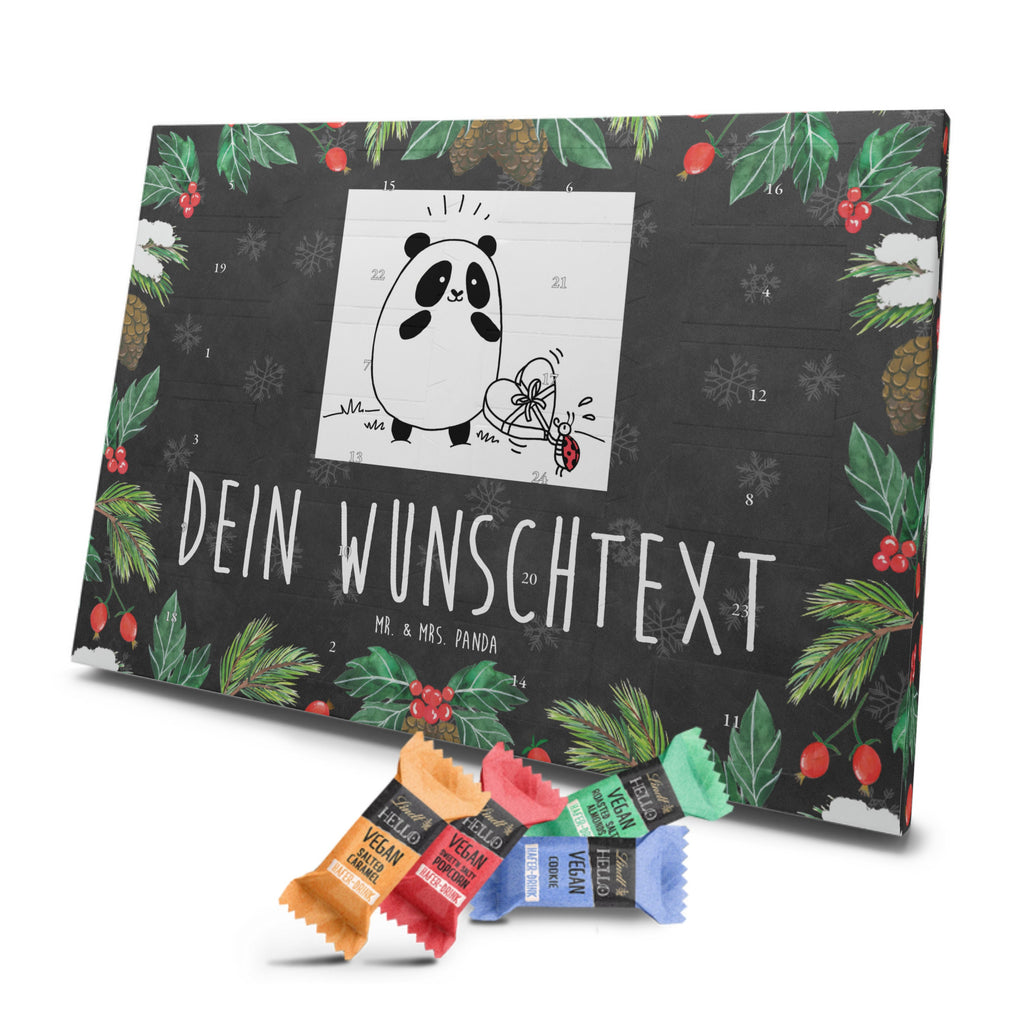 Personalisierter veganer Adventskalender Panda Dankeschön Personalisierter veganer Adventskalender