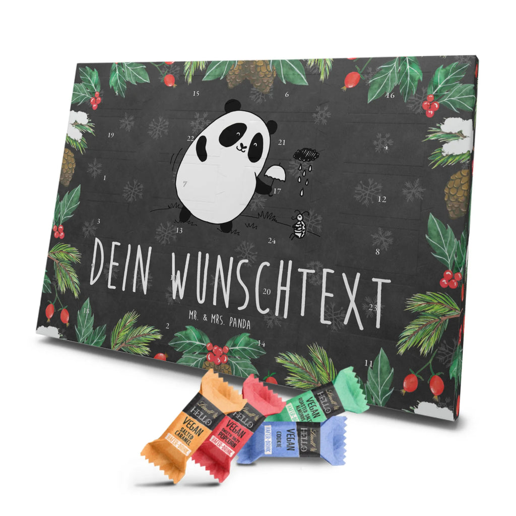 Personalisierter veganer Adventskalender Panda Zusammenhalt Personalisierter veganer Adventskalender