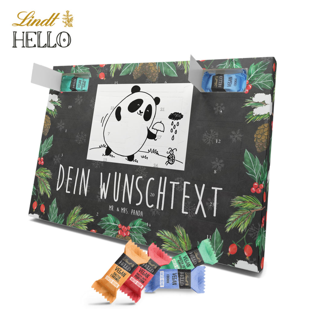 Personalisierter veganer Adventskalender Panda Zusammenhalt Personalisierter veganer Adventskalender