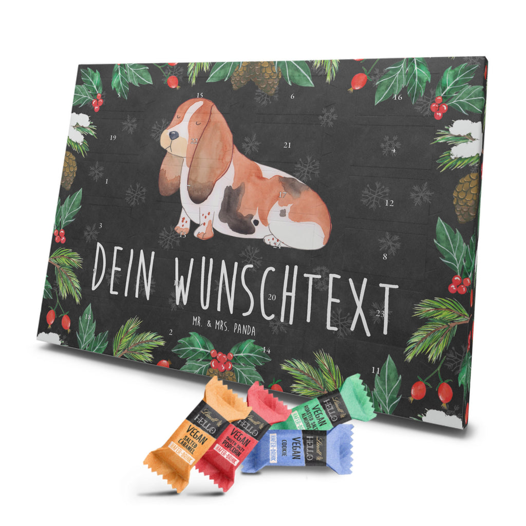 Personalisierter veganer Adventskalender Hund Basset Hound Personalisierter veganer Adventskalender, Hund, Hundemotiv, Haustier, Hunderasse, Tierliebhaber, Hundebesitzer, Sprüche, Basset Hound, Basset, Hundeliebe, kinderlos