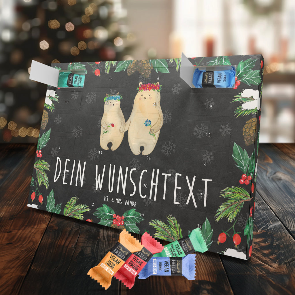 Personalisierter veganer Adventskalender Bären mit Blumenkranz Personalisierter veganer Adventskalender, Familie, Vatertag, Muttertag, Bruder, Schwester, Mama, Papa, Oma, Opa, Bär, Bären, Mutter, Mutti, Mami, Lieblingsmensch, Lieblingsmama, beste Mutter, weltbeste Mama, Geschenk Mama. Muttertag, Tochter, Kind, Kinder, Töchter, Family, Vorbild