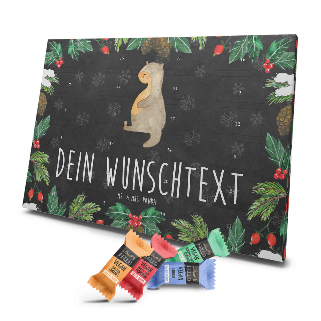 Personalisierter veganer Adventskalender Otter Bauch Personalisierter veganer Adventskalender, Otter, Fischotter, Seeotter, Otter Seeotter See Otter