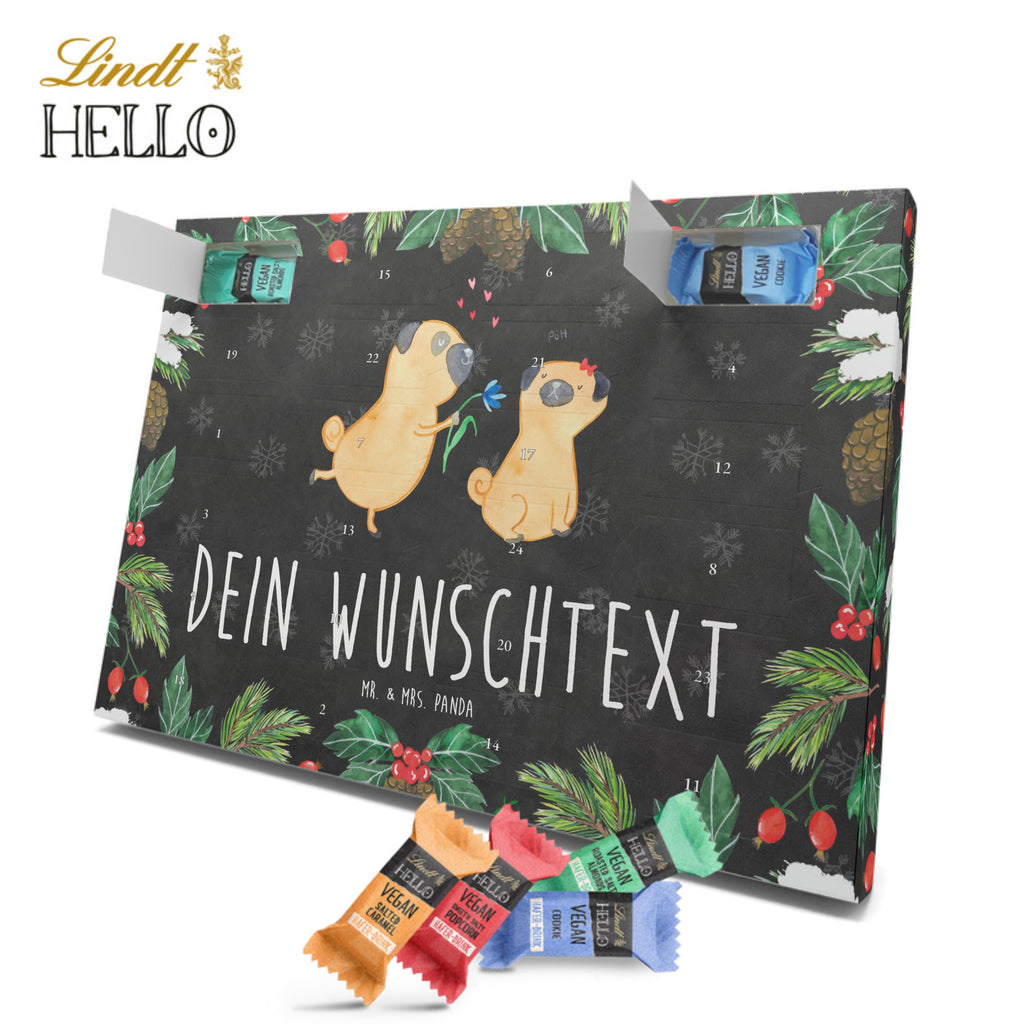 Personalisierter veganer Adventskalender Mops Verliebt Personalisierter veganer Adventskalender, Hund, Hundemotiv, Haustier, Hunderasse, Tierliebhaber, Hundebesitzer, Sprüche, Mops, Möpse, Hundeliebe, verliebt, Liebe, Liebesspruch. Verlobt, Geschenk Freund, Partner