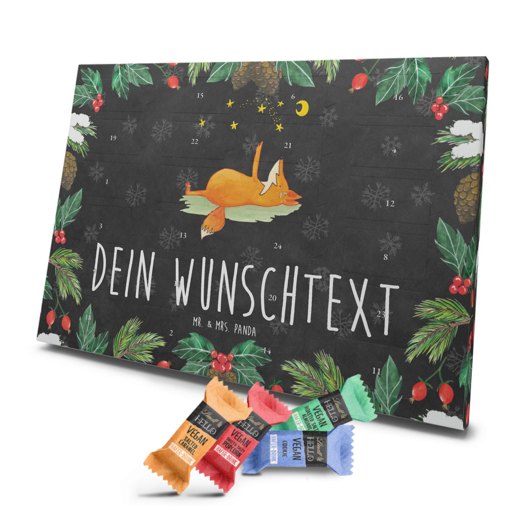 Personalisierter veganer Adventskalender Fuchs Sterne Personalisierter veganer Adventskalender, Fuchs, Füchse, tröstende Worte, Spruch positiv, Spruch schön, Romantik, Always Look on the Bright Side of Life