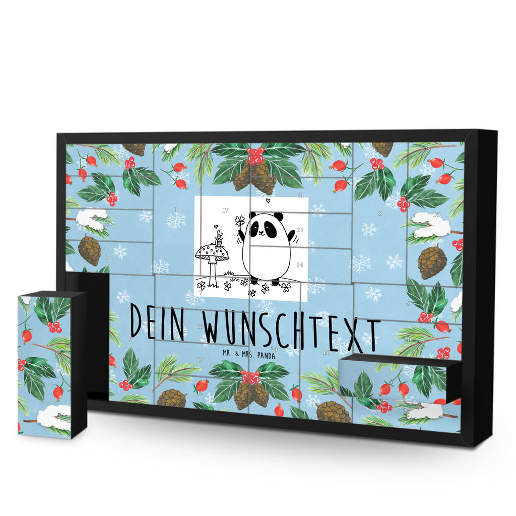 Personalisierter Befüllbarer Adventskalender Panda Glück Befüllbarer Adventskalender, Adventskalender zum selbst befüllen