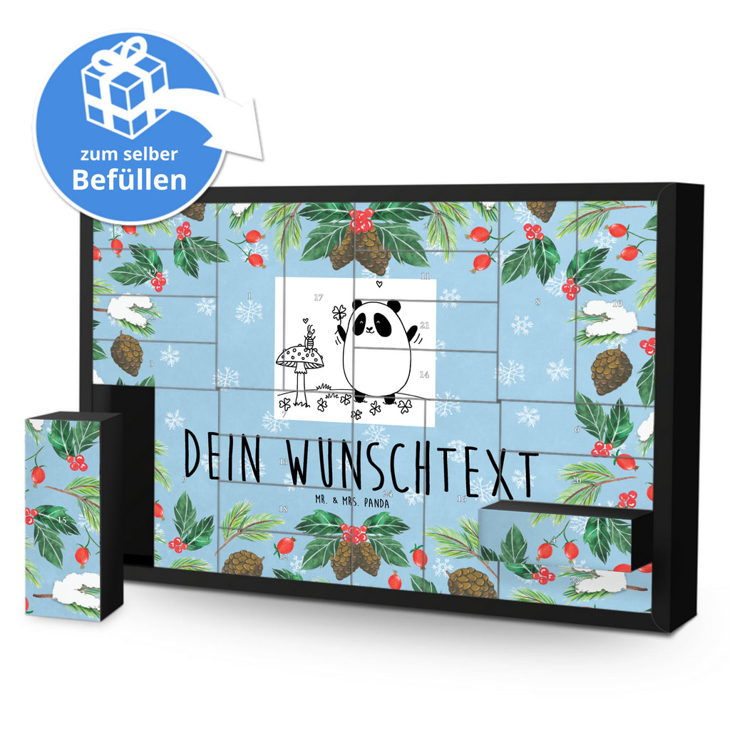 Personalisierter Befüllbarer Adventskalender Panda Glück Befüllbarer Adventskalender, Adventskalender zum selbst befüllen