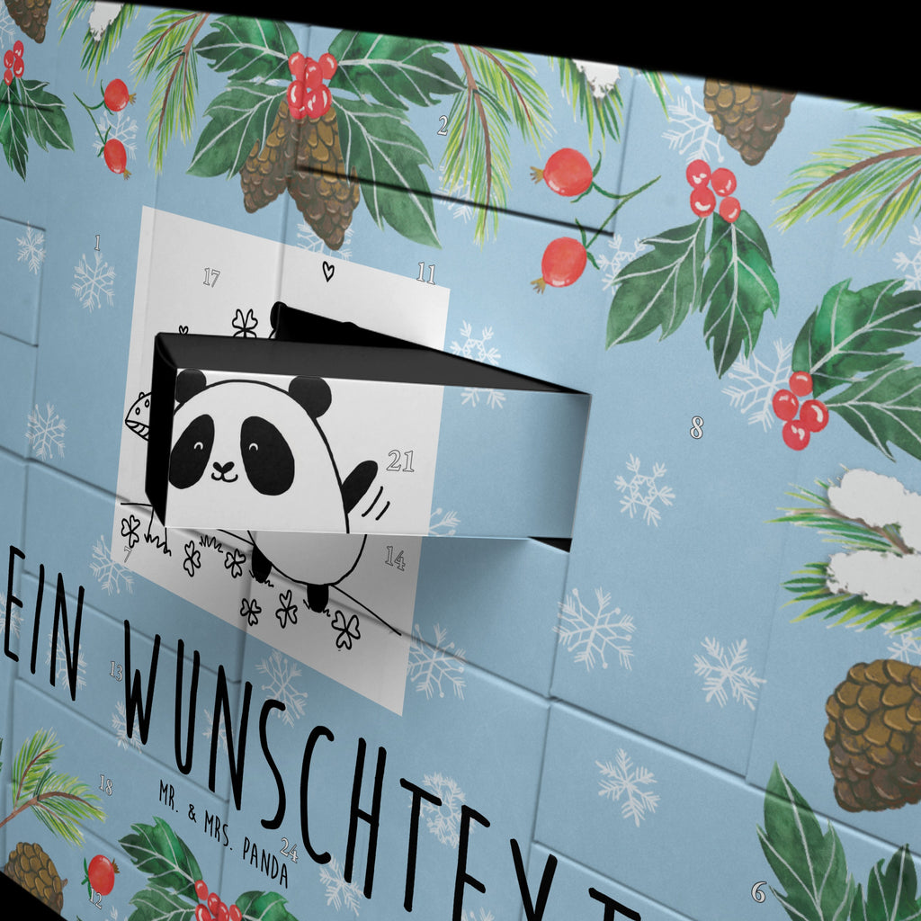 Personalisierter Befüllbarer Adventskalender Panda Glück Befüllbarer Adventskalender, Adventskalender zum selbst befüllen