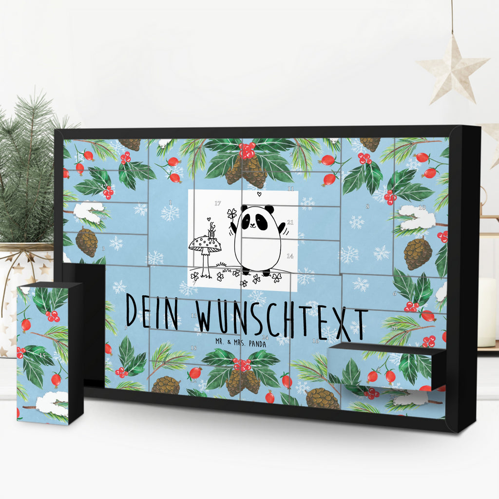 Personalisierter Befüllbarer Adventskalender Panda Glück Befüllbarer Adventskalender, Adventskalender zum selbst befüllen