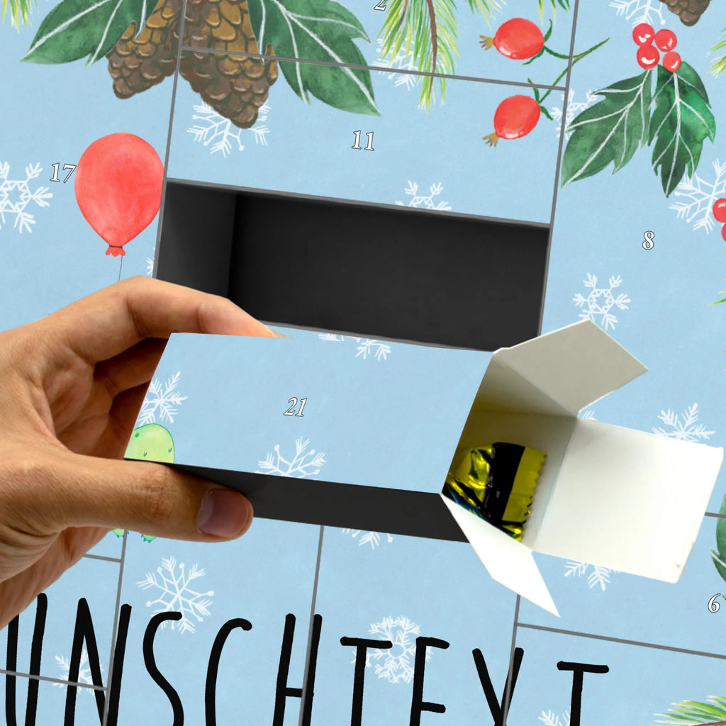 Personalisierter Befüllbarer Adventskalender Schildkröte Luftballon Befüllbarer Adventskalender, Adventskalender zum selbst befüllen, Schildkröte, Schildkröten, Mutausbruch, Motivation, Motivationsspruch