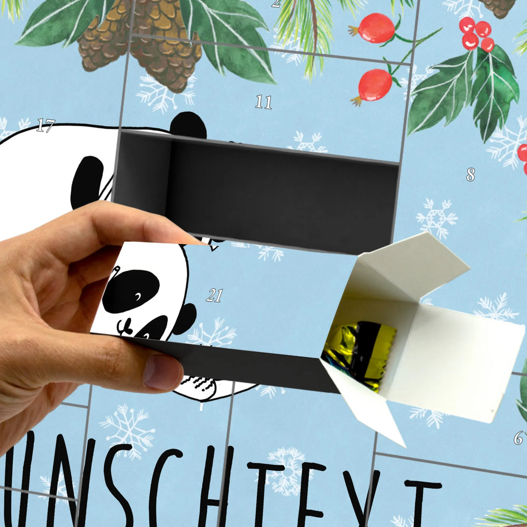 Personalisierter Befüllbarer Adventskalender Panda Vermissen Befüllbarer Adventskalender, Adventskalender zum selbst befüllen