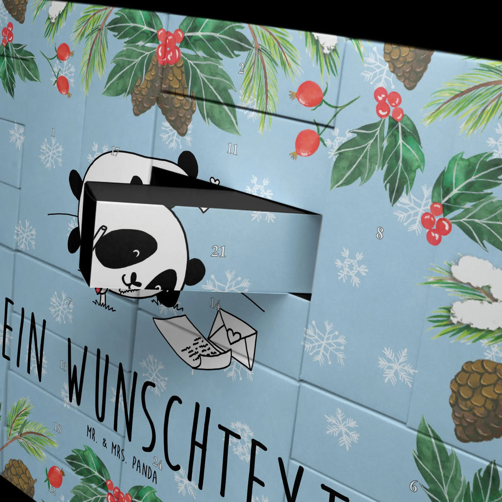 Personalisierter Befüllbarer Adventskalender Panda Vermissen Befüllbarer Adventskalender, Adventskalender zum selbst befüllen