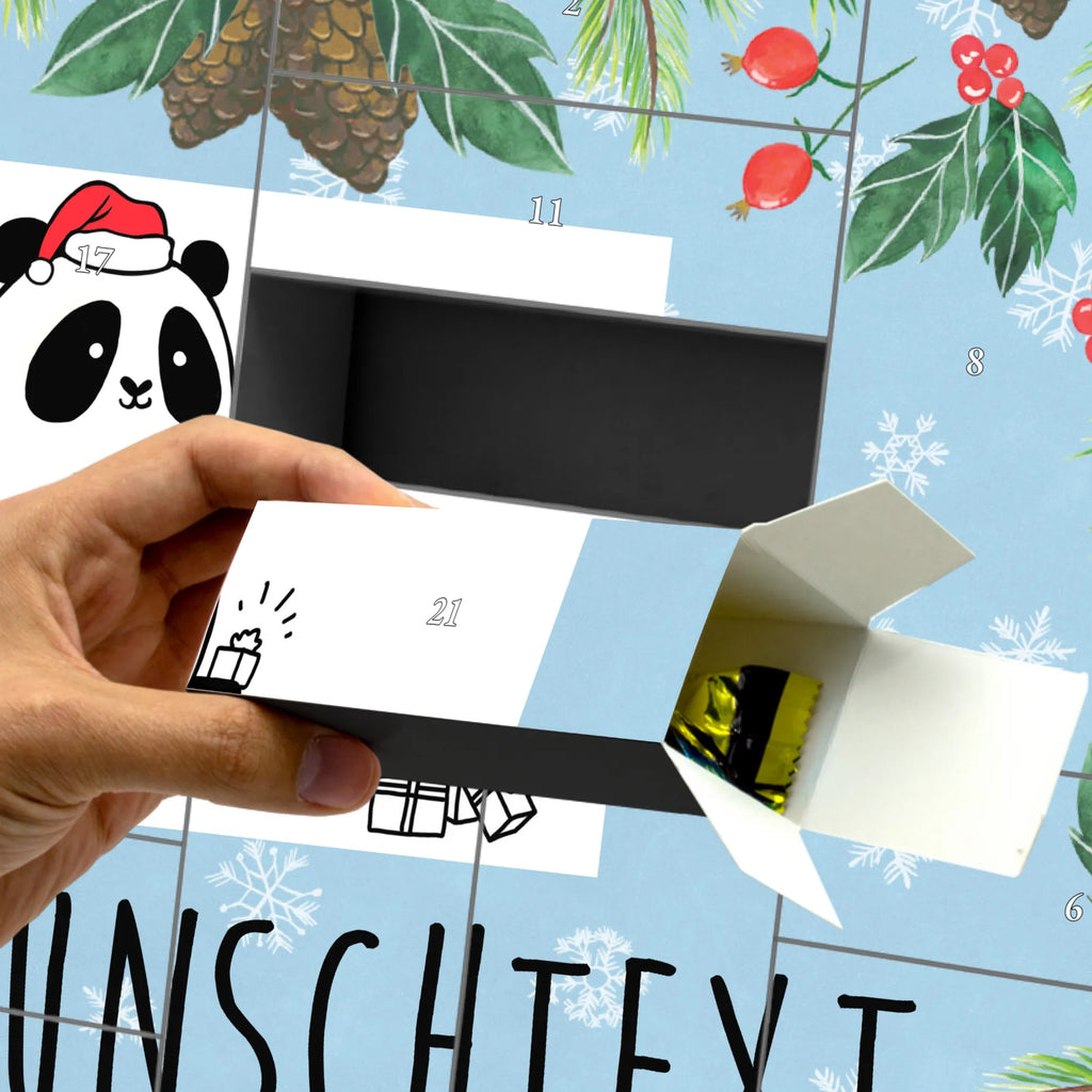 Personalisierter Befüllbarer Adventskalender Panda Weihnachtsgeschenk Befüllbarer Adventskalender, Adventskalender zum selbst befüllen