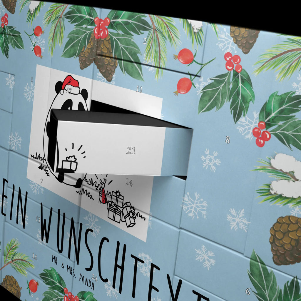 Personalisierter Befüllbarer Adventskalender Panda Weihnachtsgeschenk Befüllbarer Adventskalender, Adventskalender zum selbst befüllen