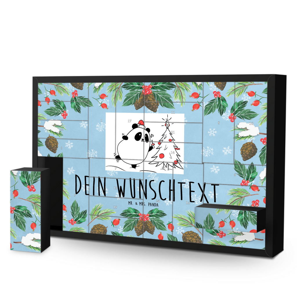 Personalisierter Befüllbarer Adventskalender Panda Weihnachtszeit Befüllbarer Adventskalender, Adventskalender zum selbst befüllen