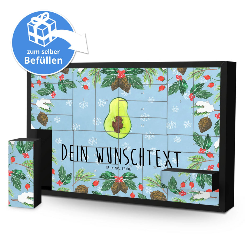 Personalisierter Befüllbarer Adventskalender Avocado Kern Befüllbarer Adventskalender, Adventskalender zum selbst befüllen, Avocado, Veggie, Vegan, Gesund, Avokado, Avocadokern, Kern, Pflanze, Spruch Leben