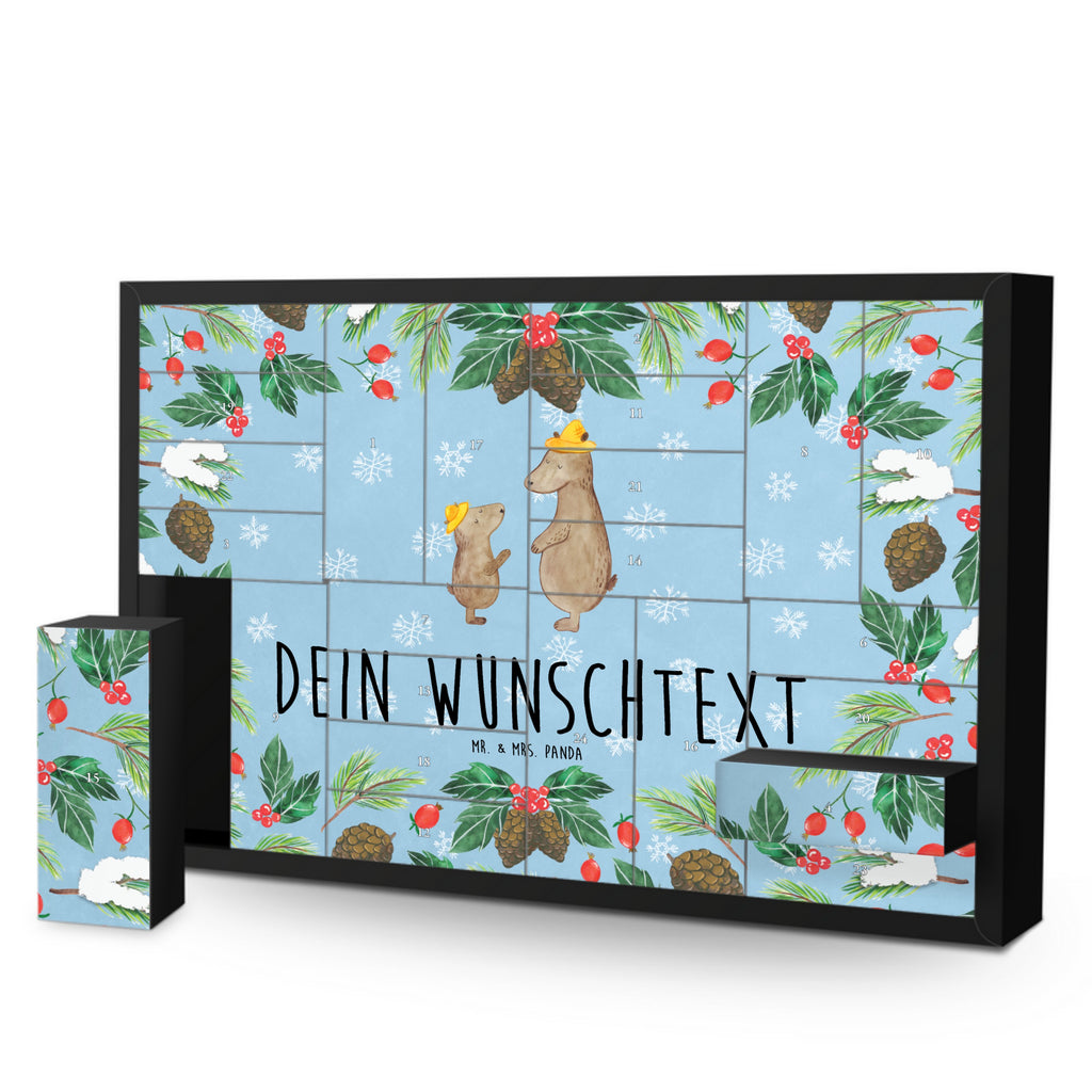 Personalisierter Befüllbarer Adventskalender Bären mit Hut Befüllbarer Adventskalender, Adventskalender zum selbst befüllen, Familie, Vatertag, Muttertag, Bruder, Schwester, Mama, Papa, Oma, Opa, Bär, Bären, Vater, Papi, Paps, Dad, Daddy, Lieblingsmensch, Sohn, Söhne, Kind, Kinder, Vater-Sohn, Family, Vorbild