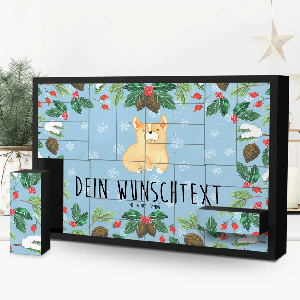 Personalisierter Befüllbarer Adventskalender Corgie Befüllbarer Adventskalender, Adventskalender zum selbst befüllen, Hund, Hundemotiv, Haustier, Hunderasse, Tierliebhaber, Hundebesitzer, Sprüche, Corgie, Welsh Corgie Pembroke, britisch, Motivation, Spruch, Hundespruch, Lebensfreude