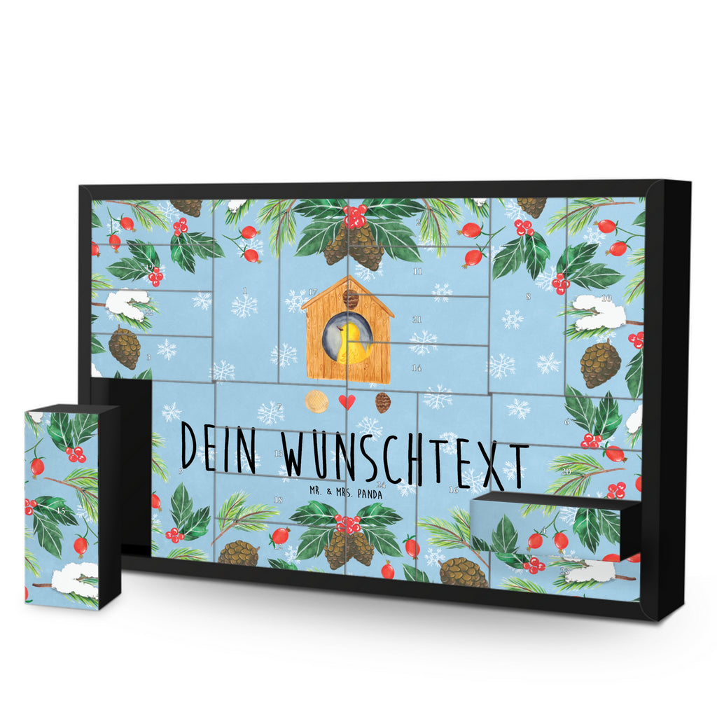 Personalisierter Befüllbarer Adventskalender Vogelhaus Home Befüllbarer Adventskalender, Adventskalender zum selbst befüllen, Tiermotive, Gute Laune, lustige Sprüche, Tiere, Vogelhaus, Vogel, Home sweet Home, Einzug, Umzug, Geschenk, Einzugsgeschenk, Hausbau, Haus