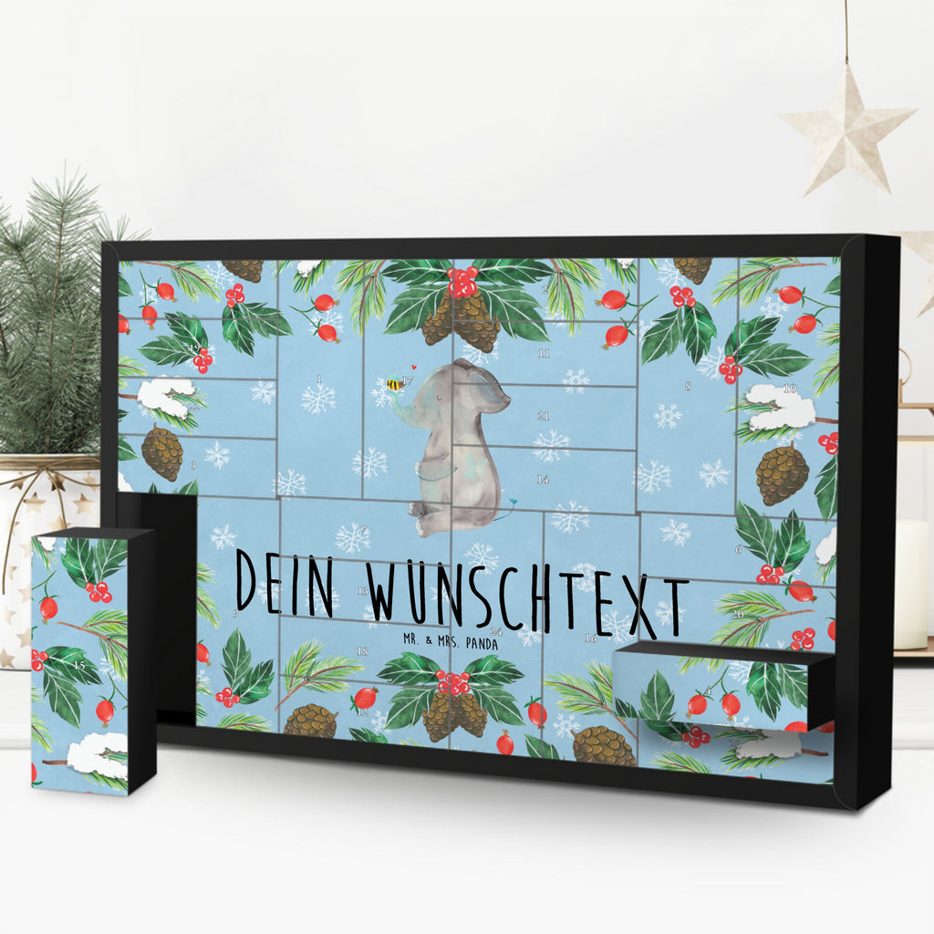 Personalisierter Befüllbarer Adventskalender Elefant Biene Befüllbarer Adventskalender, Adventskalender zum selbst befüllen, Tiermotive, Gute Laune, lustige Sprüche, Tiere, Elefant, Biene, Liebe, Liebesbeweis, Jahrestag, Liebesgeschenk, Heiratsantrag, Hochzeitsgeschenk, Liebesspruch